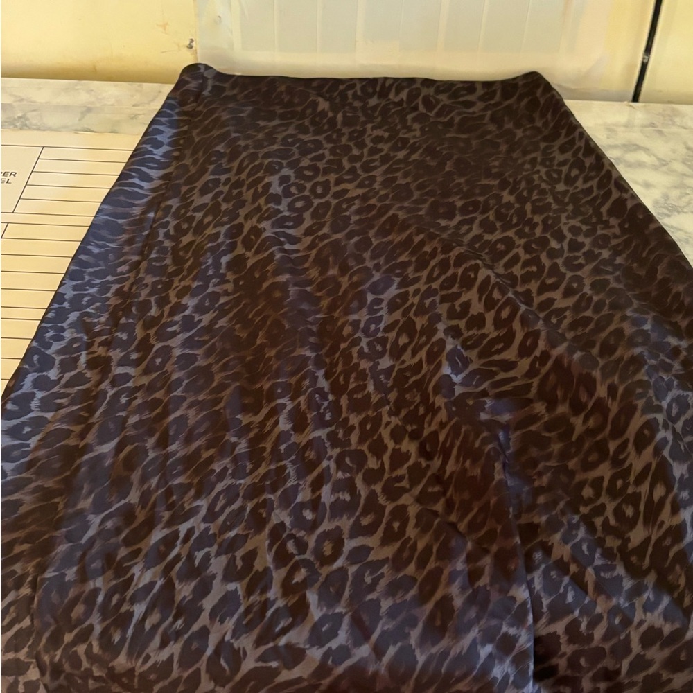 Amazon Leopard Print Maxi Skirt - Black and Brown